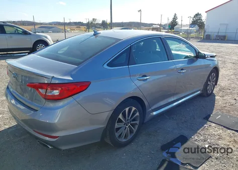 2016 Hyundai Sonata Sport z USA, uszkodzony, nr VIN 5NPE34AF8GH357060